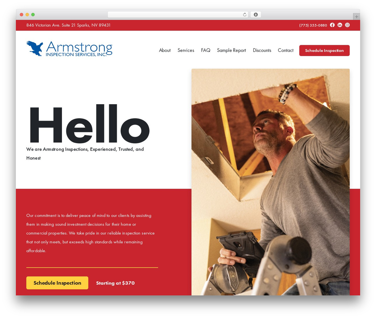 Armstrong WP theme - armstronginspections.net