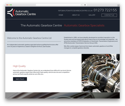 Automatic Gearbox Centre WordPress website theme - automaticgearboxcentre.co.uk