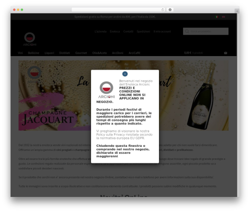 Best WordPress theme Storefront - arcioni.eu