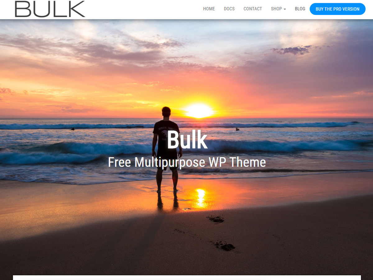 Bulk landing page template WordPress