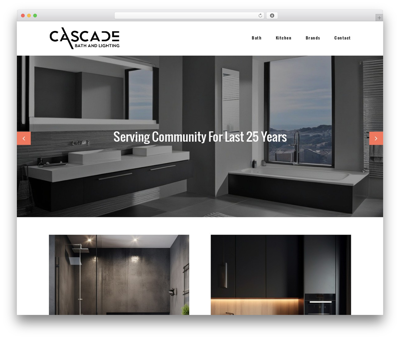 Cascade21 WordPress theme - cascadebath.ca