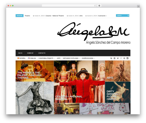 Columns Theme fashion WordPress theme - angelascm.com/es
