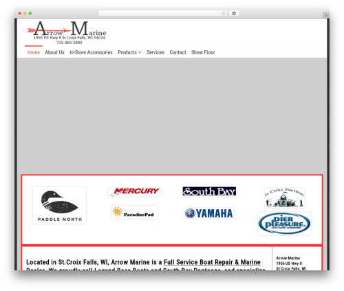 Credence WordPress theme - arrowmarineon8.com