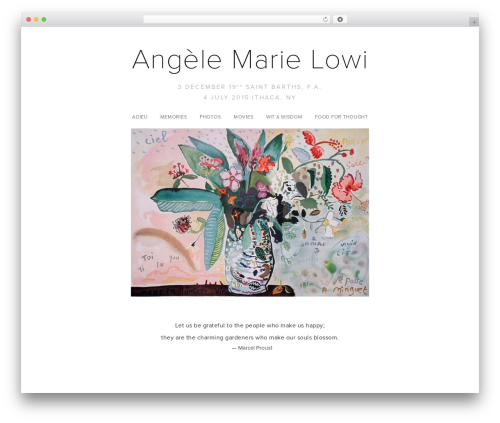 DMS WordPress theme - angelelowi.com