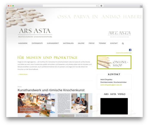 Elegance theme WordPress - ars-asta.de