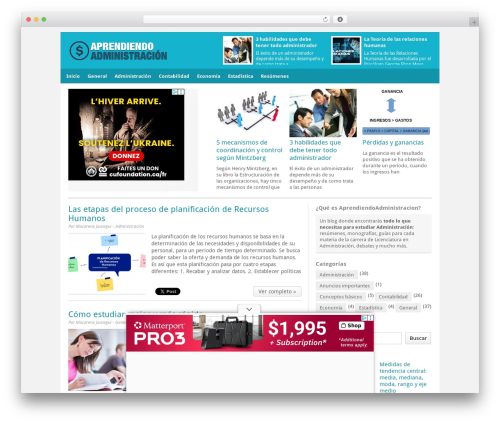 Executive Theme theme WordPress - aprendiendoadministracion.com