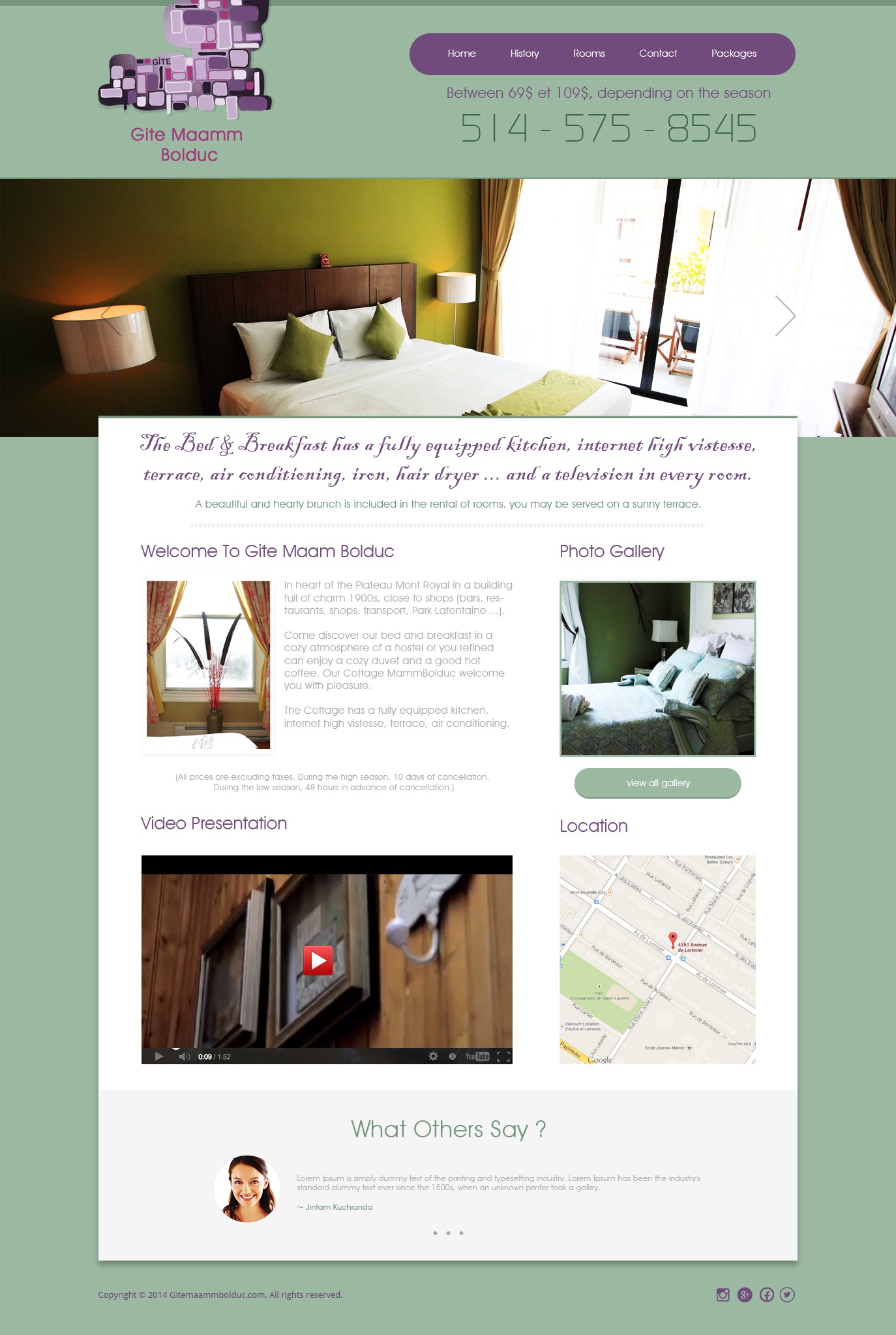 Gite theme WordPress