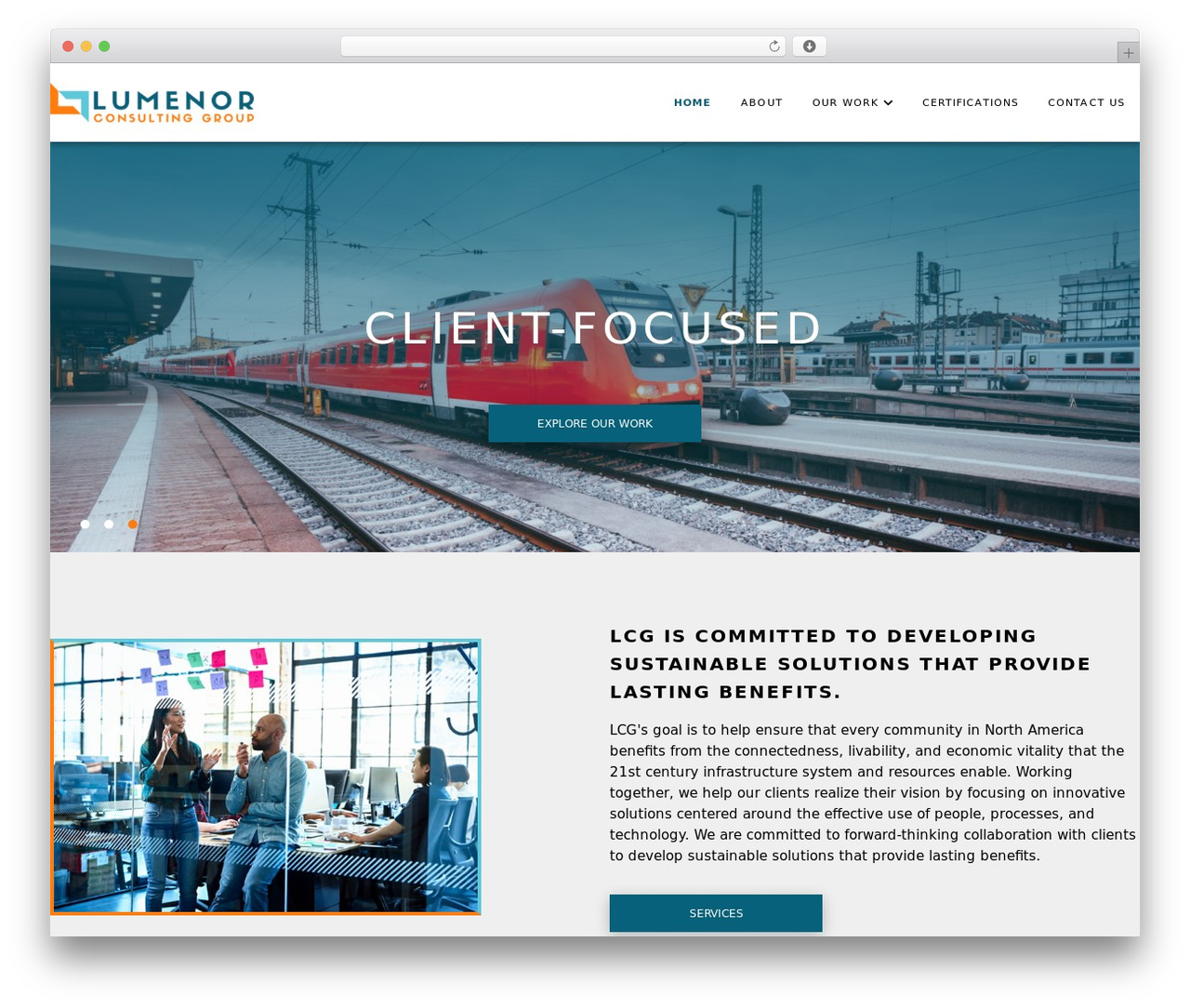 Theme WordPress Precision Creative - lumenorconsulting.com