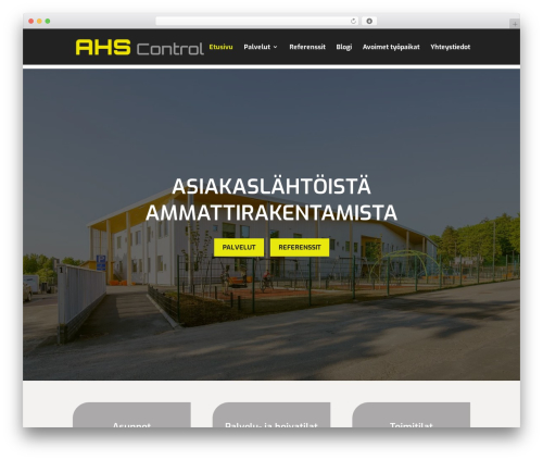 WordPress theme Divi - ahscontrol.fi