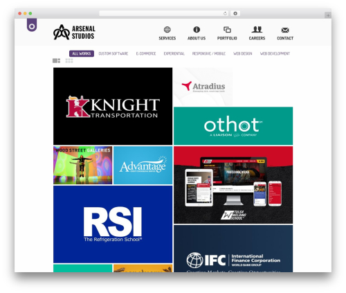 WordPress theme Daisho - arsenalstudios.com