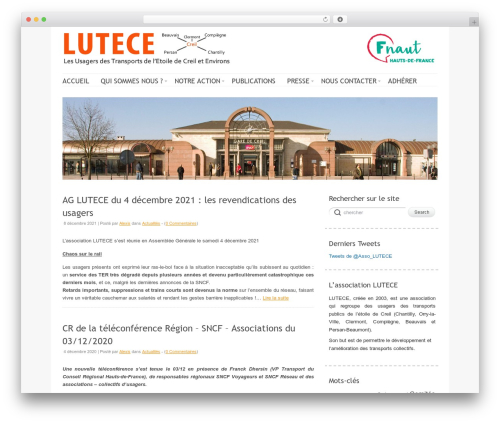 WordPress theme Delicate - asso-lutece.org