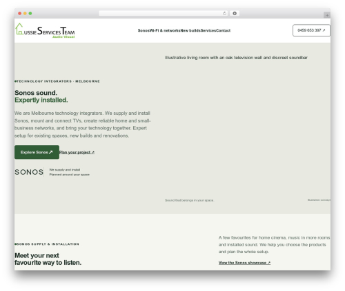 WordPress theme Swagger - aussieserviceteam.com.au