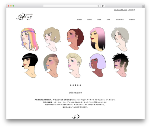 WordPress website theme Themify Basic - haircutplaceping.com
