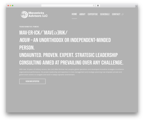 Divi WordPress theme - mavericksadvisorsllc.com