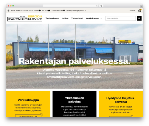 Hello Elementor WordPress theme design - espoonrt.fi