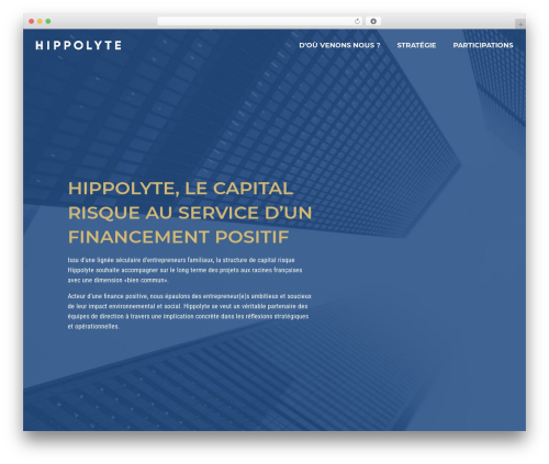 Hello Elementor WordPress theme - hippolyte-capital.com