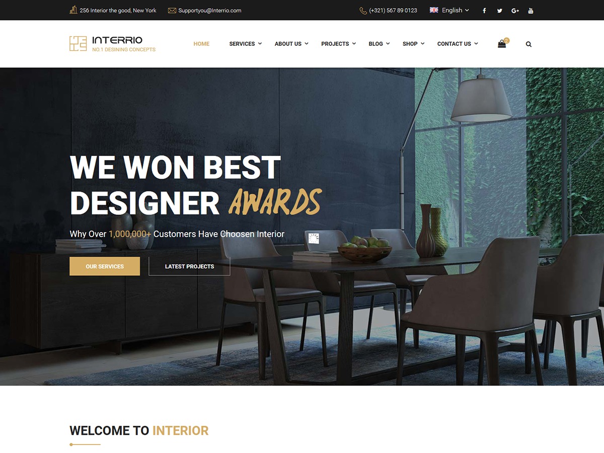 Theme WordPress Interrio Theme WordPress Interrio
