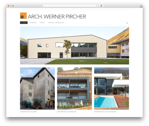 WordPress theme Architekt Theme Responsive - architekt-pircher.com