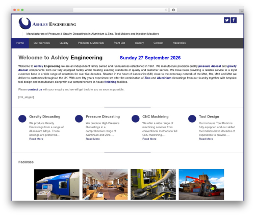 WordPress theme Clockwork WP - ashleyengineering.co.uk