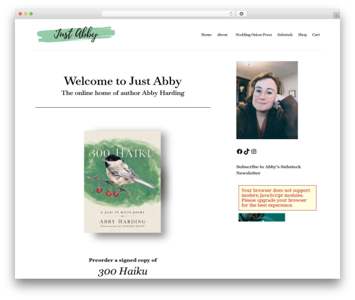 WordPress theme Deep Light - abbyharding.com