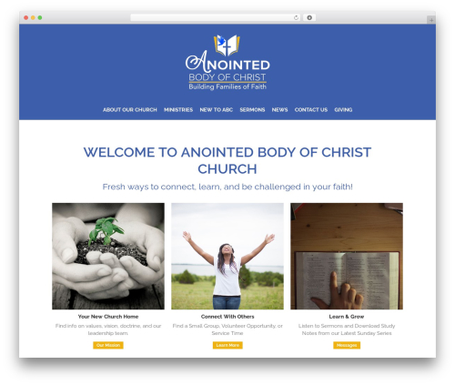 WordPress theme Layers - anointedbodyofchristchurch.org