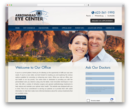 WordPress theme MN Production theme - arrowheadeyecenter.com