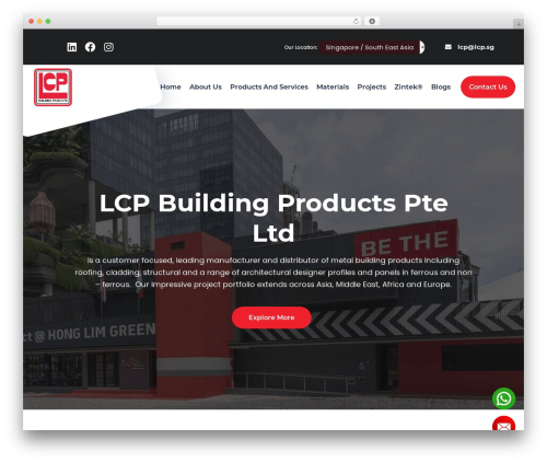 WordPress theme Roofplan - lcp.sg