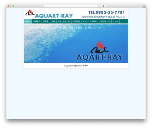 aquart-ray WordPress theme - aquart-ray.com