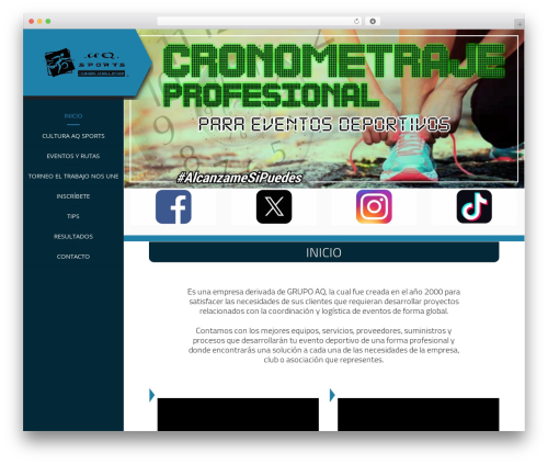 Aurora WordPress theme - aqsports.com.mx