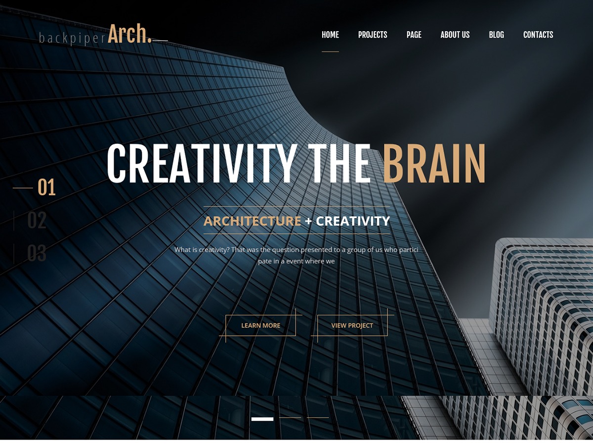 BackPiperArch personal WordPress theme by TheMazine