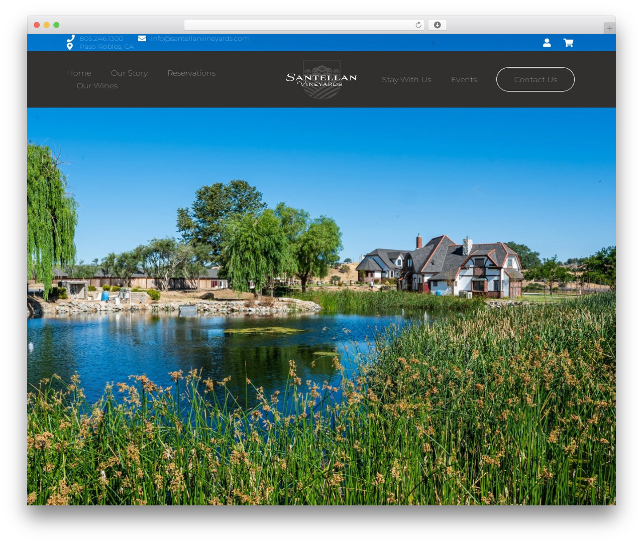 Hello Elementor theme WordPress - santellanvineyards.com