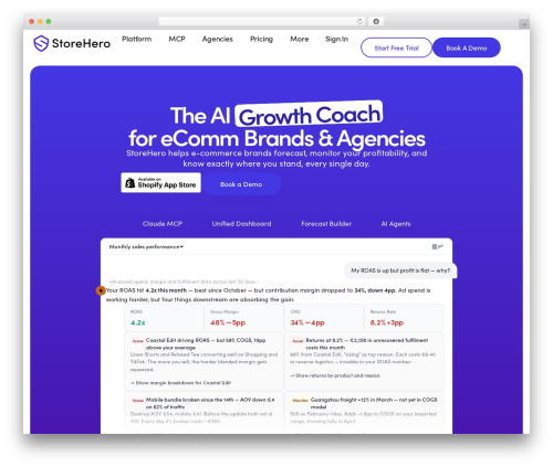 Lexend WordPress shop theme - storehero.ai