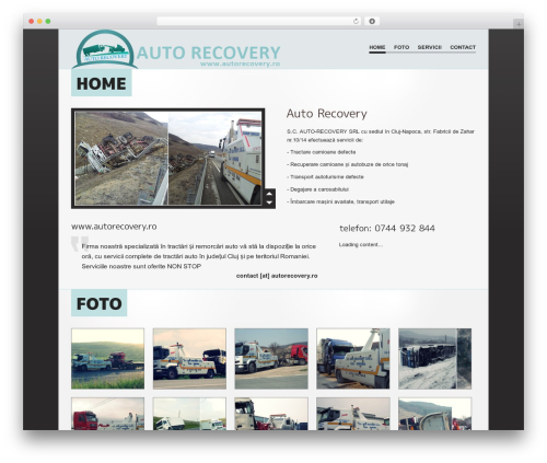 Scrollable Wordpress WordPress page theme - autorecovery.ro