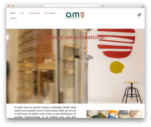 Storefront WordPress theme design - amopoterie.com