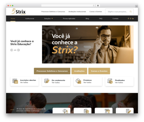 strix theme WordPress - strixeducacao.com.br