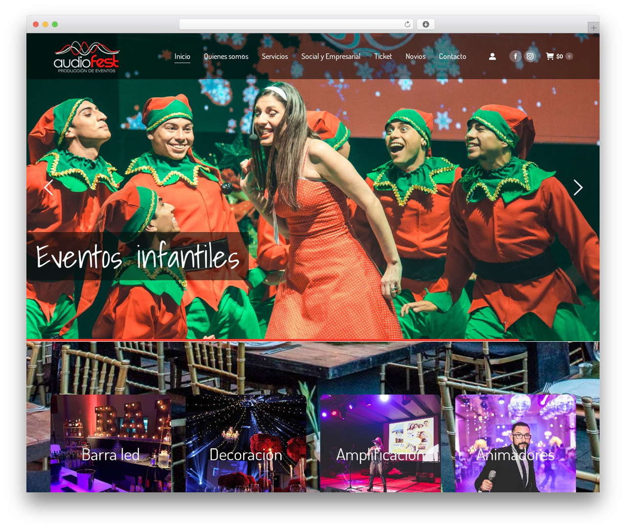 Theme WordPress The7 - audiofest.cl