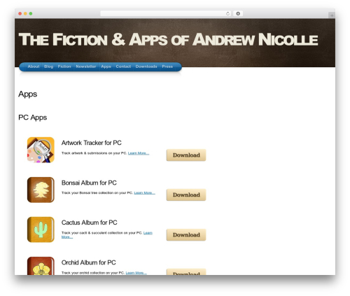 WordPress theme Arclite - andrewnicolle.com