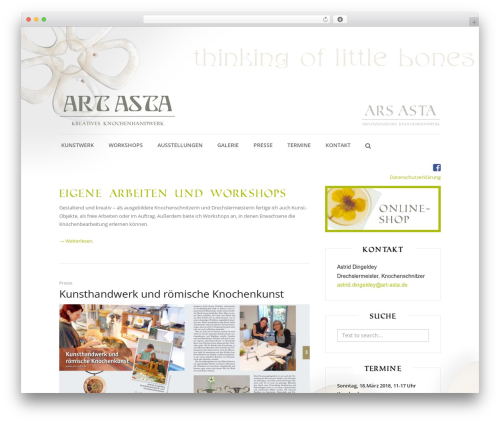 WordPress theme Elegance - art-asta.de