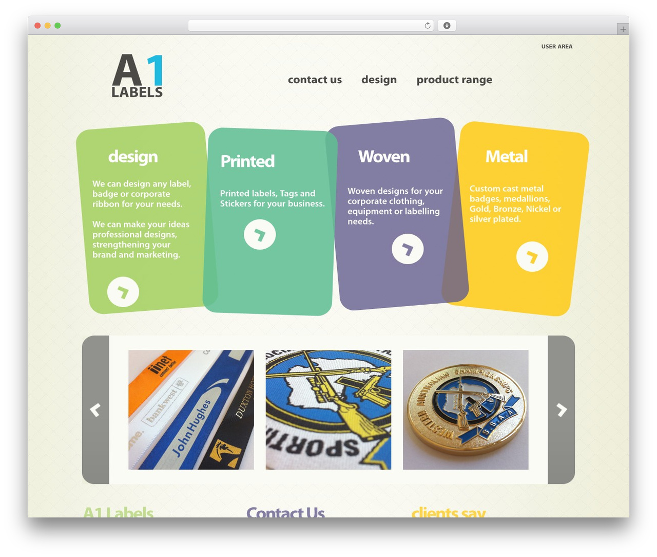 WordPress theme WordPress Theme 1073 - a1labels.com.au