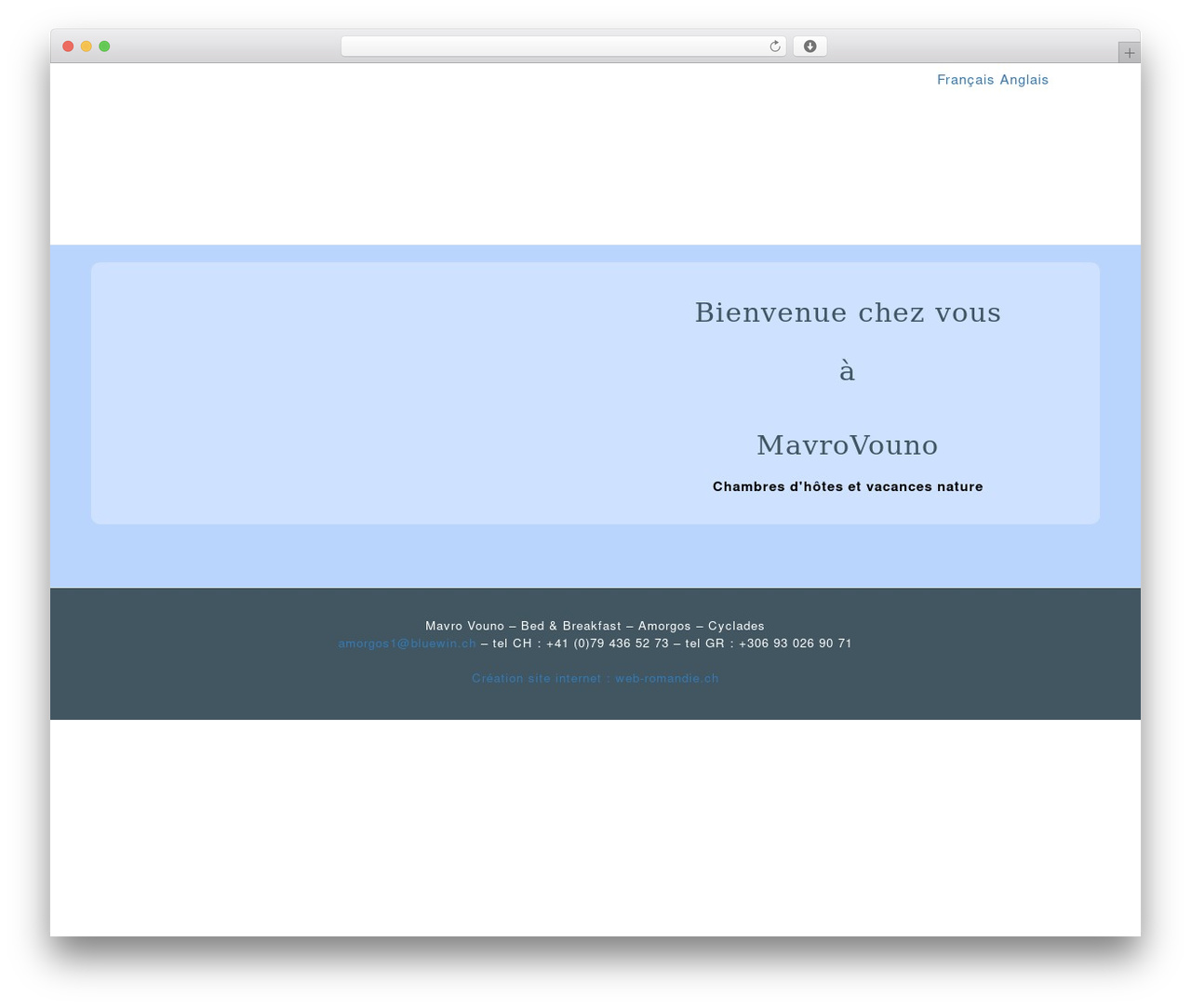 WP Bootstrap Starter WordPress theme - amorgos-vacances.ch