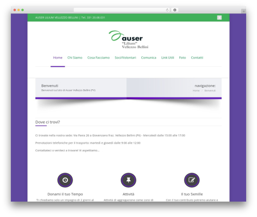 Auser WordPress theme - auservellezzo.org