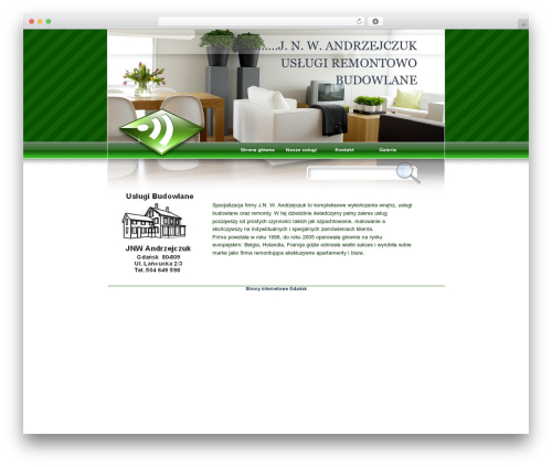 Chante theme WordPress - andrzejczuk.pl