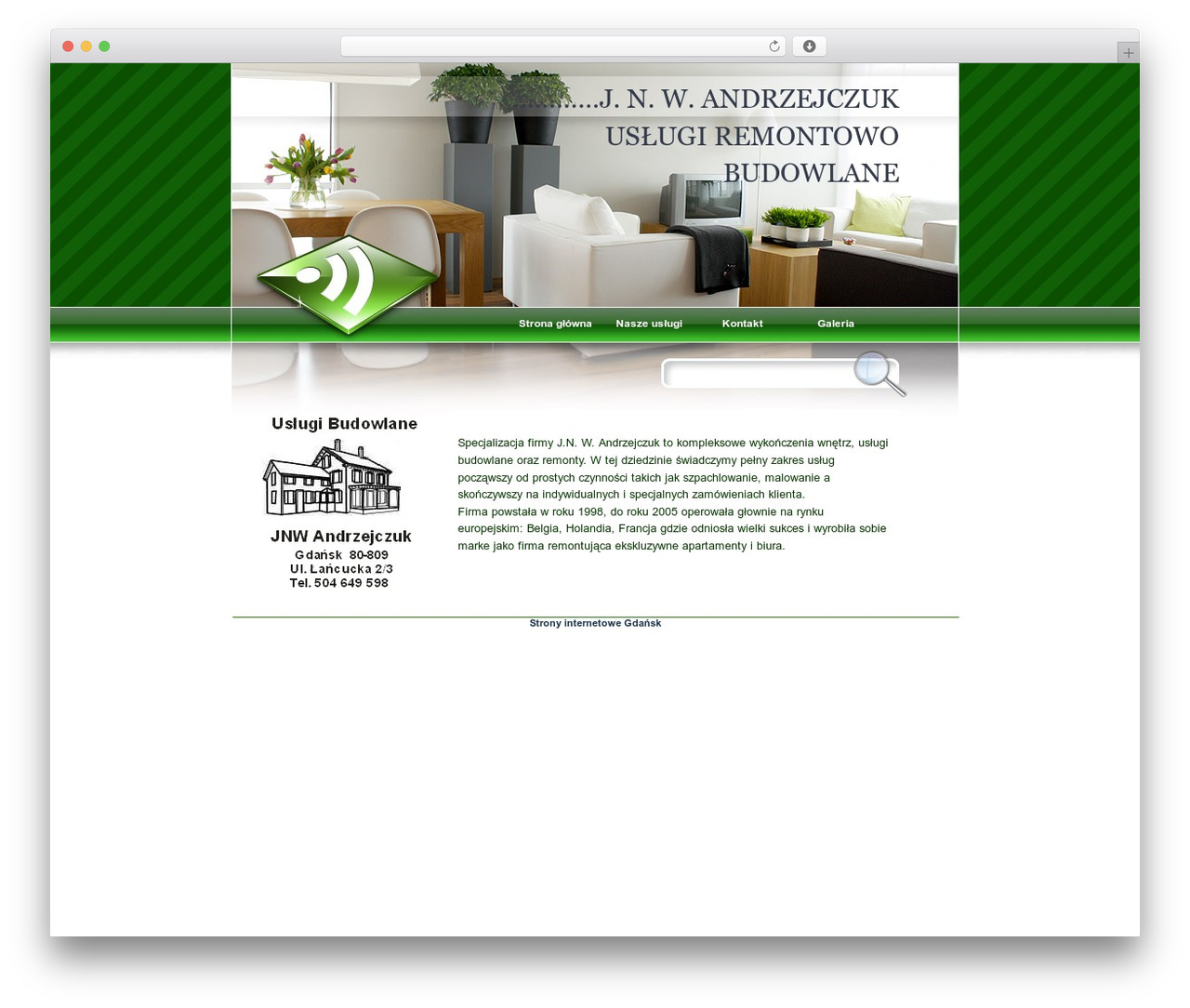 Chante theme WordPress - andrzejczuk.pl