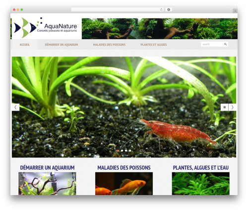 cherry WordPress theme - aquanature.net