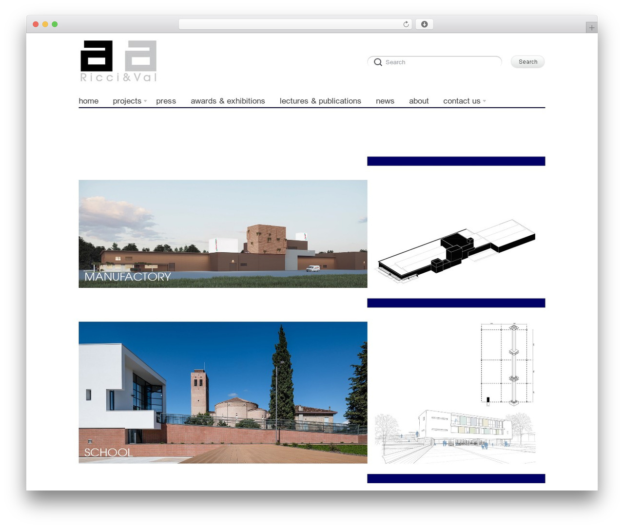 Delicate theme WordPress - architettiriccival.com