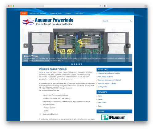 Ease theme WordPress - aquanurpowerindo.co.id