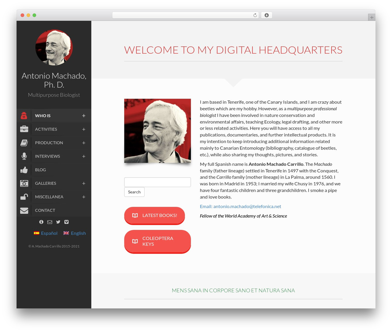 Faculty WordPress theme - antoniomachado.net Faculty WordPress theme - antoniomachado.net