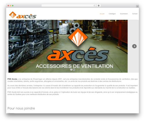 Langwitch WordPress theme - axces.ca