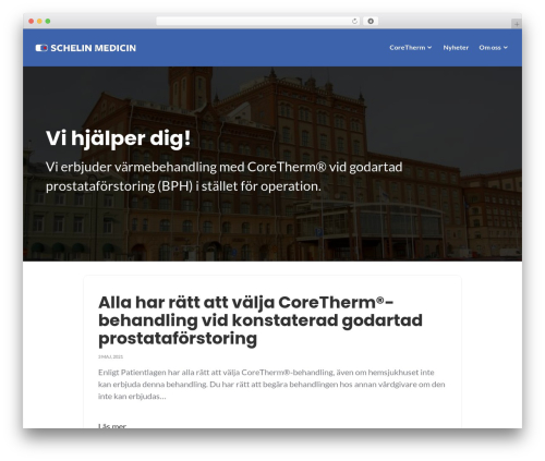 Stackable WordPress theme - schelinmedicin.se
