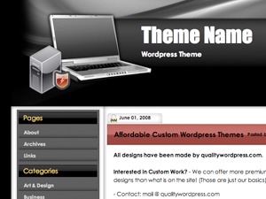 Technology Security theme WordPress by qualitywordpress